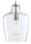 Forte Lighting 2779-01 Milo 8"W Mini Pendant Chrome. Fixed Price $90.00.