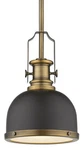 Z-lite 725MP-BRZ+HBR Melange Single Light 8" Wide Pendant Bronze-heritage Brass. Fixed Price $179.63.
