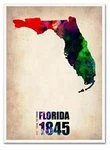 State Of Florida Watercolor Map Framed Wrapped Canvas (24 X32 ) By Naxart. Fixed Price $5.00.