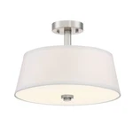 Designers Fountain Studio 2 Light Semi Flush, Satin Platinum 88511-SP. Fixed Price $153.52.