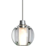 Besa Lighting 1XT-BOCA5CL-LED-SN Open Box Pendant Satin Nickel. Fixed Price $160.00.