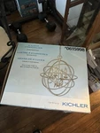 Buy Me!! Kichler Vivian 4-LIGHT Brushed Nickel Cage Chandelier. Fixed Price $79.99.