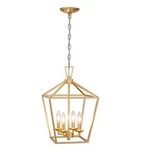 Untrammelife Gold Lantern Chandelier 4-LIGHT Pendant Modern Hanging Pen.... Fixed Price $42.95.