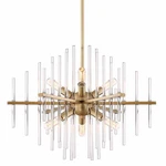 Designers Fountain 90486 Brass Reeve 6-LIGHT 20"W Single Tier Sputnik Chandelier. Fixed Price $134.40.