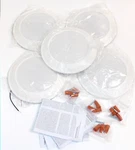(case Of 5) Juno Slimbasics Tapered Disc Light 6 Matte White Integrated Led. Fixed Price $35.00.