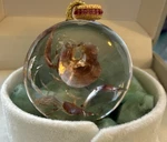Natural Golden Healer Quartz Pendant With Rose Figure And 925 Bail. Fixed Price $240.00.