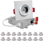 Nuwatt 3" Square Dimmable Led Ceiling Lights Recessed Gimball Canless *5500C2. Fixed Price $143.99.