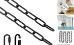 Helunsi Lighting Chain, 6 Feet Fixture Metal Chandelier Black. Fixed Price $26.75.