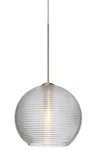 Besa Lighting 1XT-461500-LED-SN Kristall Pendant Satin Nickel. Fixed Price $414.00.
