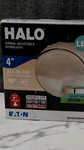 Halo Gimbal Adjustable Led Downlight 3000K White Dimmable RA406930WHR. Fixed Price $15.00.