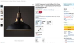 2 Pack Of Claxy Modern Farmhouse Black Kitchen Pendant Light Metal Barn Shade. Fixed Price $38.24.