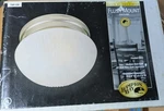 2004 Hampton Bay Flush Mount Light Ceiling Fixture Satin Nickel Finish, White. Fixed Price $9.99.