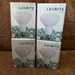 Luxrite BR30 Led Light Bulb 10W=85W 5CCT 850 Lumens Dimmable 4 Pack. Fixed Price $21.00.
