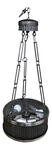 Metal Ruffle 3-LIGHT Pendant By Maxim. Fixed Price $40.00.