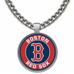 Large Boston Red Sox 24" Stainless Steel Chain Pendant Necklace D5. Fixed Price $25.95.