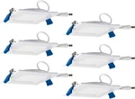 Sunlite Led 4" Square Slim Downlight, 10W, Dimmable, 50K Super White, 6- Pack. Fixed Price $100.69.