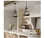 Progress Lighting Aleswith Collection 12 In. 1-LIGHT Matte Black Rustic Pendant. Fixed Price $59.90.