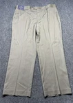 Stafford Dress Pants Mens 44X30 British Khaki Classic Fit Flat Front Year Round. Fixed Price $30.00.