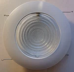 Nicor Lighting Recessed Shower Trim With Glass Fresnel Lens White 17502 (8 Inch). Fixed Price $10.00.