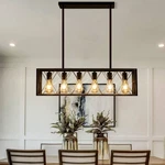 Farmhouse Chandelier For Dining Room Light Fixtures Kitchen Island Pendant Li.... Fixed Price $145.86.