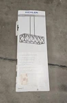 Kichler Solander Linear Hanging Pendant 5-LIGHT Olde Bronze With Clear Glass. Fixed Price $149.99.