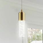 Set Of Jonathan JYL7221B Bolha Brass Gold 4.75" Pendant Led Lights. Fixed Price $250.00.