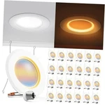Sunco 24 Pack 6 Inch Recessed With Night Light, Led Can Lights Retrofit. Fixed Price $191.98.
