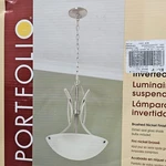 Nib Elegant Large 17" Halogen Pendant Ceiling Light (brushed Nickel Finish). Fixed Price $169.95.