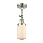 Innovations Dover 1-LT Semi-flush, Nkl/wh 201F-PN-G311-LED. Fixed Price $255.20.