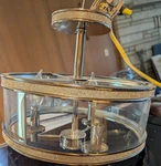 2 Kichler Lighting Llc Silver Glass Ceiling Fixture 3-LIGHT Round Shade Indoor. Fixed Price $300.00.