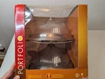 Portfolio Set Of One-bulb 11.18"X5.5" Silver Tone Flush Mount Light. Fixed Price $32.99.