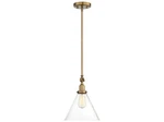 Savoy House Lighting 7-9132-1-322 Drake Pendant Warm Brass. Fixed Price $50.00.