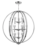 Used Fredrick Ramond Mondo Chandelier 12 Light Model #FR49299PCM Good Condition. Fixed Price $949.99.