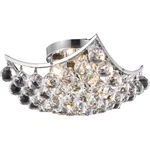 World Crystal Crown 14" Light Flush Mount Ceiling Chrome. Fixed Price $289.00.