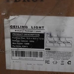 Yansun 3-LIGHT Semi Flush Mount Ceiling With Drum Cage Black And Gold. Fixed Price $42.54.