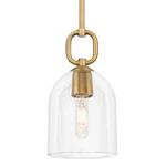 Innovations Lighting 485-1S-G487-6CL Hudson 6"W Mini Pendant Brass. Fixed Price $341.00.