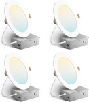 Amico 4 Pack Inch 5CCT Ultra-thin Led Recessed Ceiling Light With Junction Box. Fixed Price $29.50.