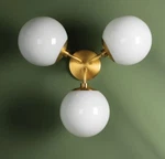 Hudson Valley Mitzi H105603-AGB Stella Semi-flush Mount 3-LIGHT Gold. Fixed Price $258.65.
