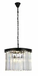 Chandelier Matte Black Kitchen Island Crystal Pendant 6 Light Fixture 20". Fixed Price $813.38.