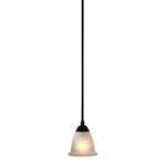 Progress 1 Mini Pendant Lighting Fixture Frosted Edged Glass Forged Bronze. Fixed Price $79.99.