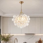 20'' Modern Pendant 3 Light Led Chandelier For Living Room Bubble Glass Fixture. Fixed Price $287.99.