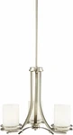 Kichler 1671NI Hendrik 3-LIGHT Chandelier In Brushed Nickel. Fixed Price $135.00.
