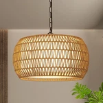 Pauful 5-LIGHT Rattan Boho Chandelier Pendant. Fixed Price $179.99.