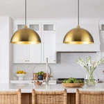 Holohatal Gold Pendant Lights Kitchen Island 2 Pack 14 Inch Dome. Fixed Price $183.89.