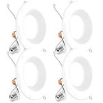 Sunco Retrofit Led Recessed Lights, Baffle Trim, 4 Pack. Fixed Price $51.19.