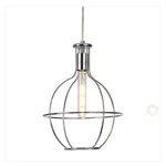 Set Of 3 Decor Living Wire Cage Mini Pendant Lights Chrome Finish P519-CHR New. Fixed Price $79.99.