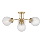 Savoy House 6-3364-4 Coral Light 27"W Semi-flush Ceiling Brass. Fixed Price $270.40.