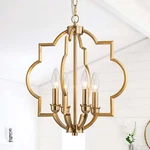 15.6 Gold Farmhouse Chandelier Dining Room Light Fixtures Over Table Brass Kitch. Fixed Price $141.51.