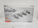(4-PK) Commercial Electric Led Round Recessed Lighting Trim And Shallow Housing. Fixed Price $17.99.