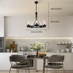 5 Light Pendant Wagon Wheel Chandelier Adjustable High Ceiling Fixture. Fixed Price $248.46.